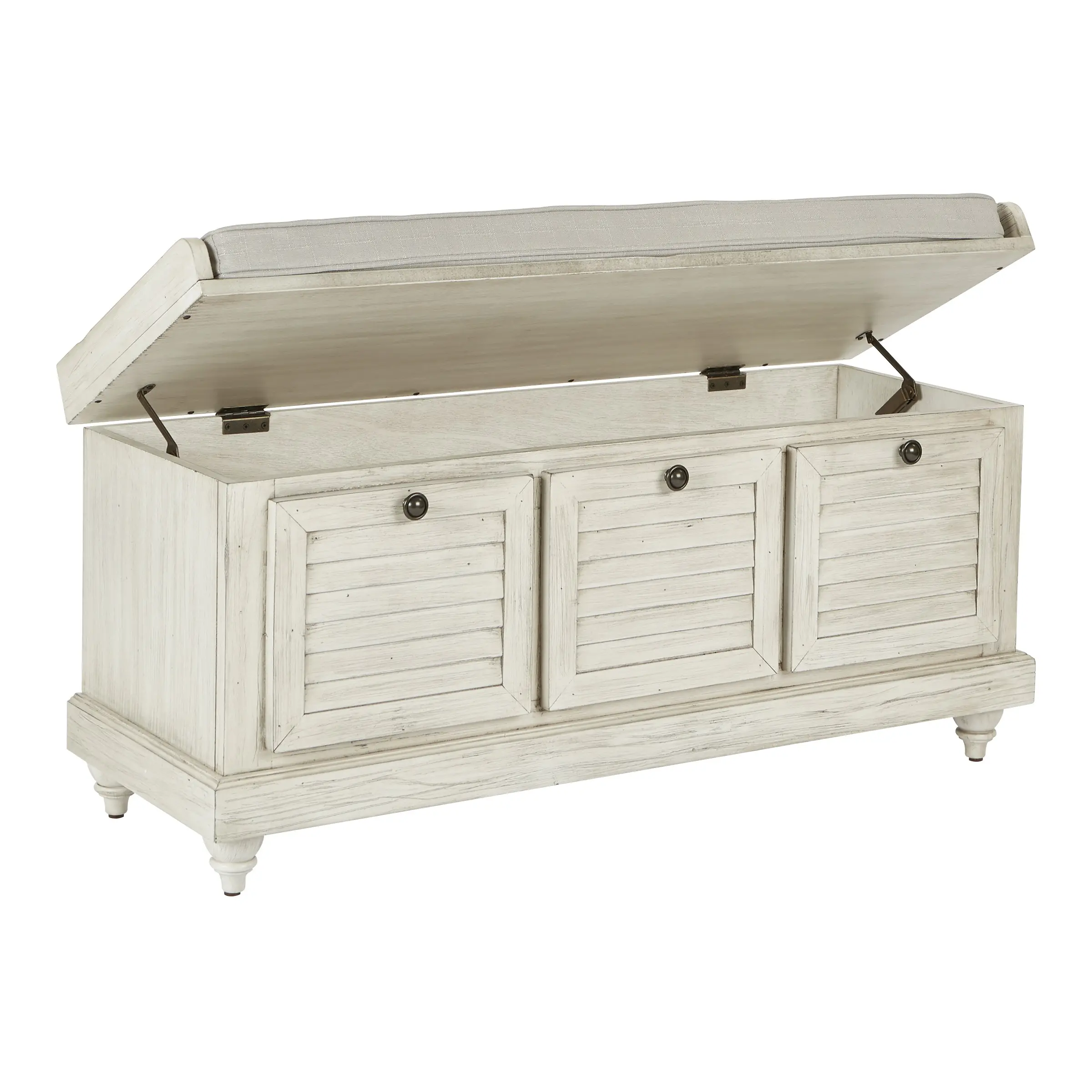 Dover Whitewash Storage Bench-2