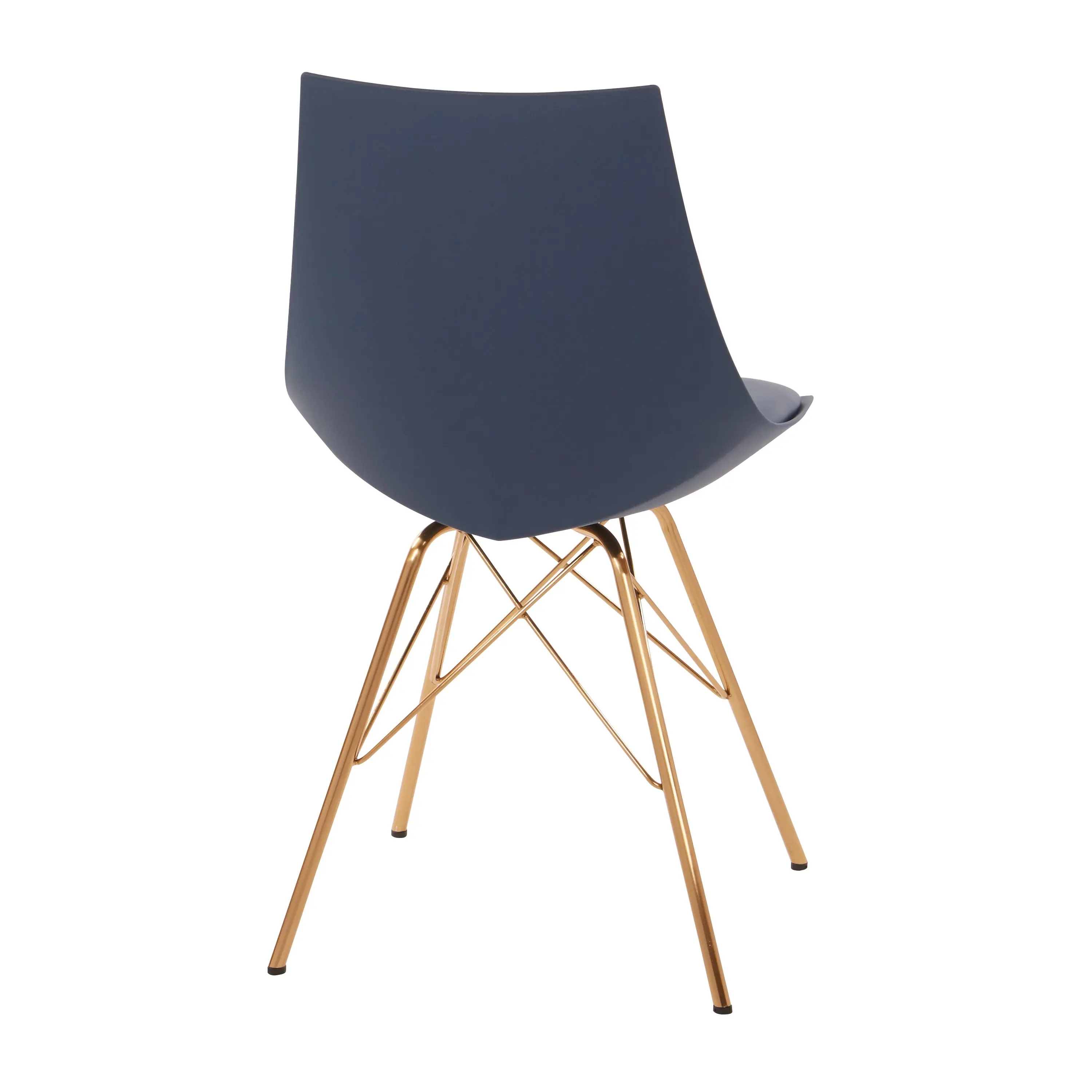Oakley Navy Blue Faux Leather Desk Chair-4