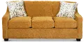 Marinette Yellow Convertible Full Sleeper Sofa