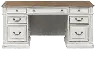 244/KIT/JREXECDSK Magnolia Manor Antique White Jr. Executive Desk