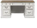 244/KIT/JREXECDSK Magnolia Manor Antique White Jr. Executive Desk