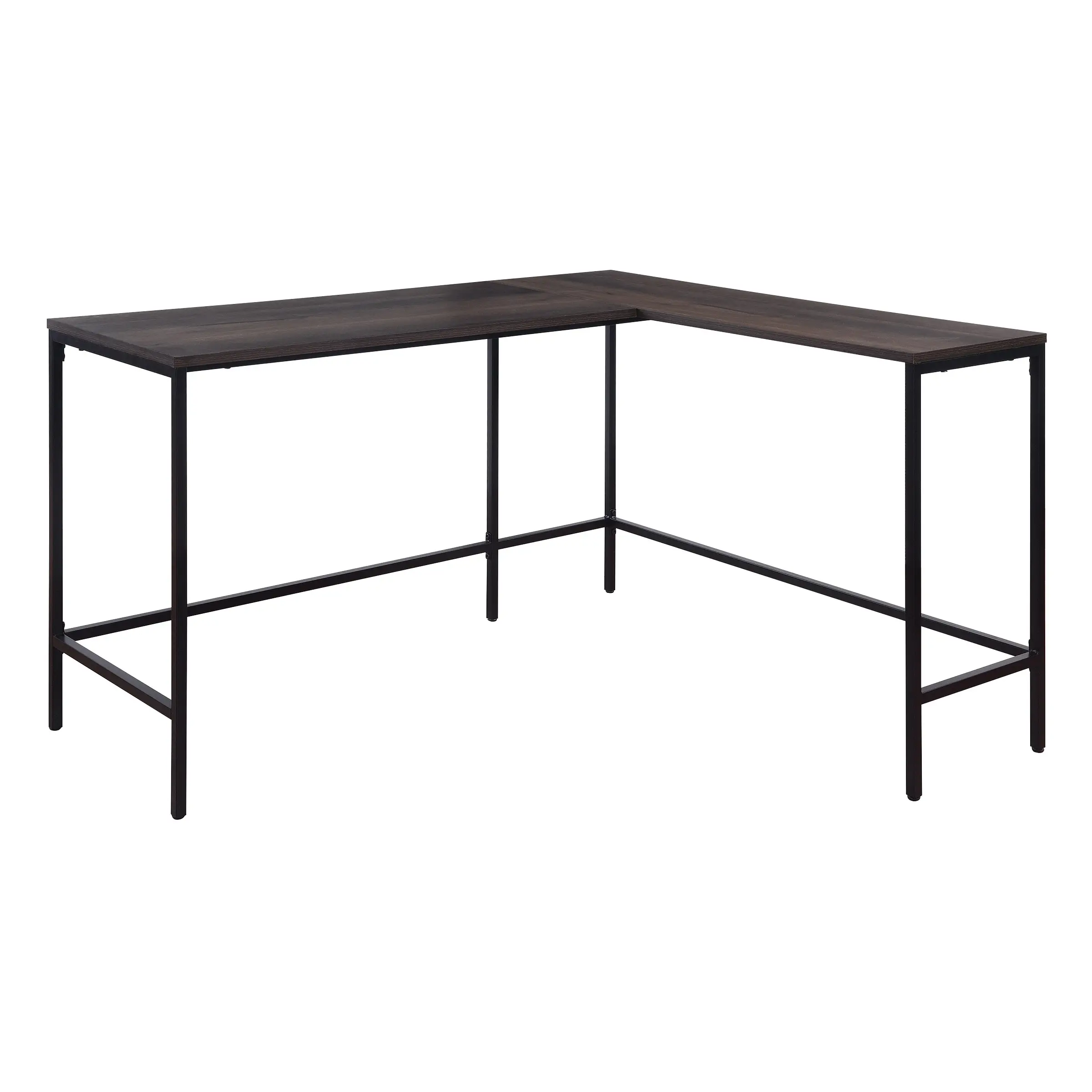 Contempo Dark Brown L-Shaped Desk-2