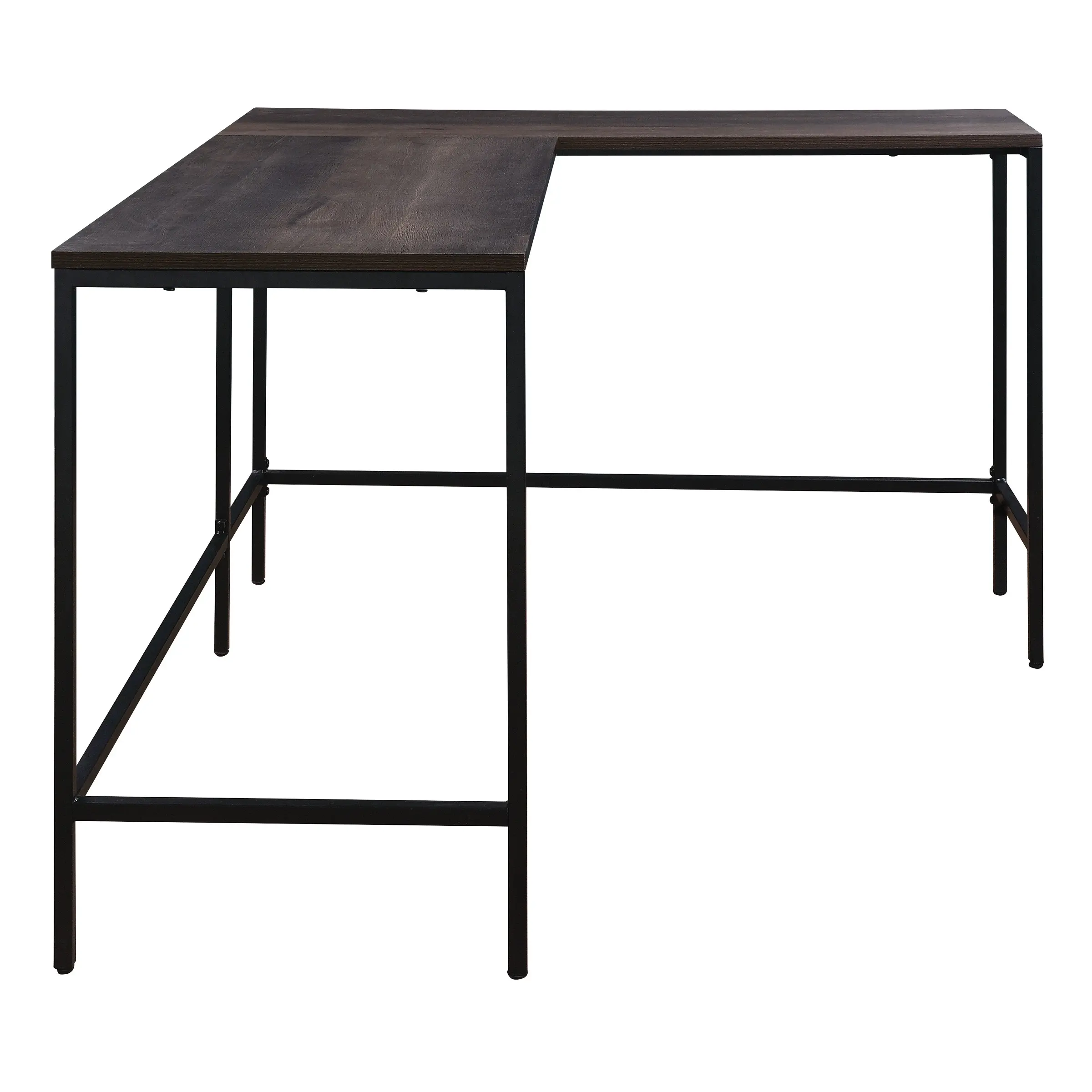 Contempo Dark Brown L-Shaped Desk-3