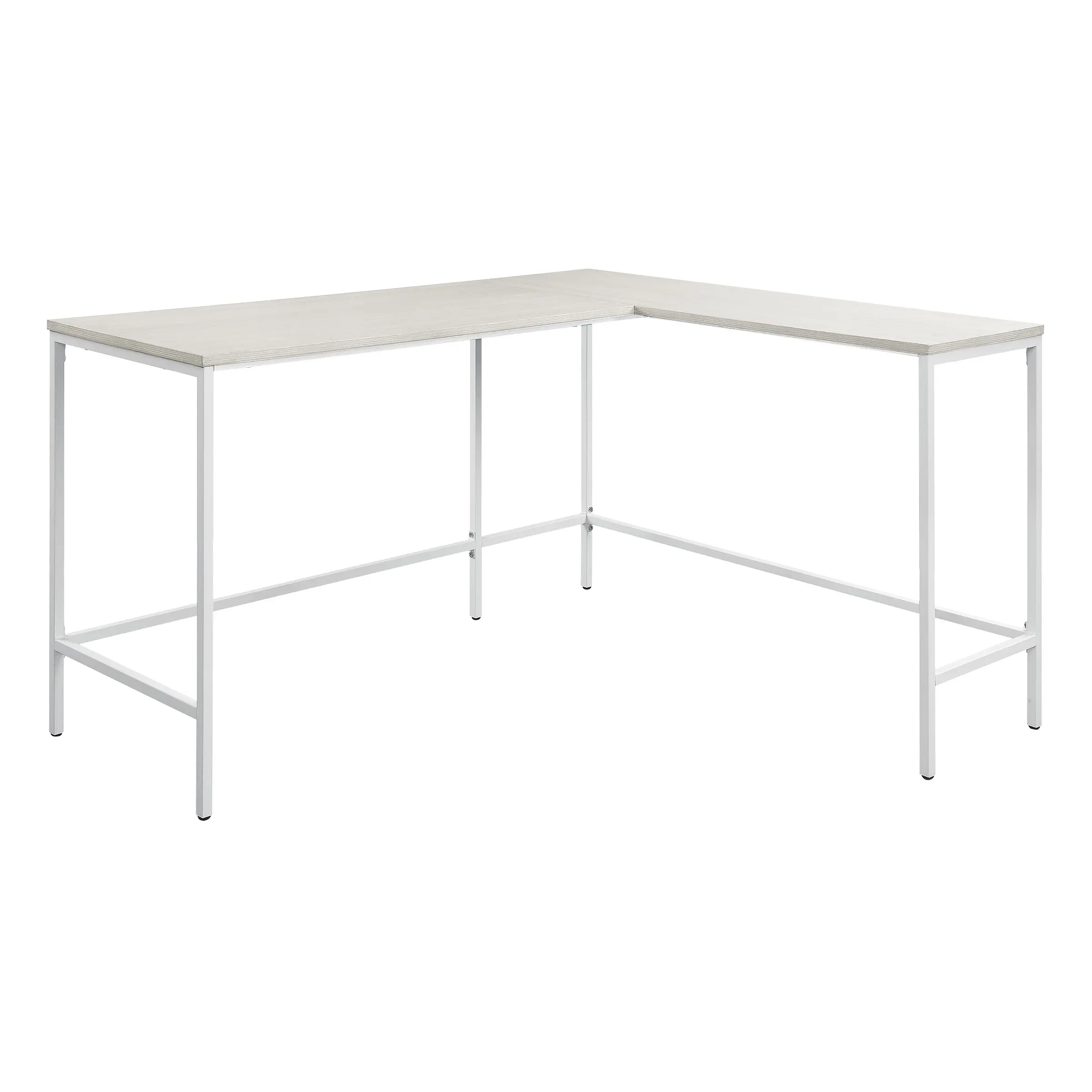 Contempo White Oak L-Shaped Desk-2