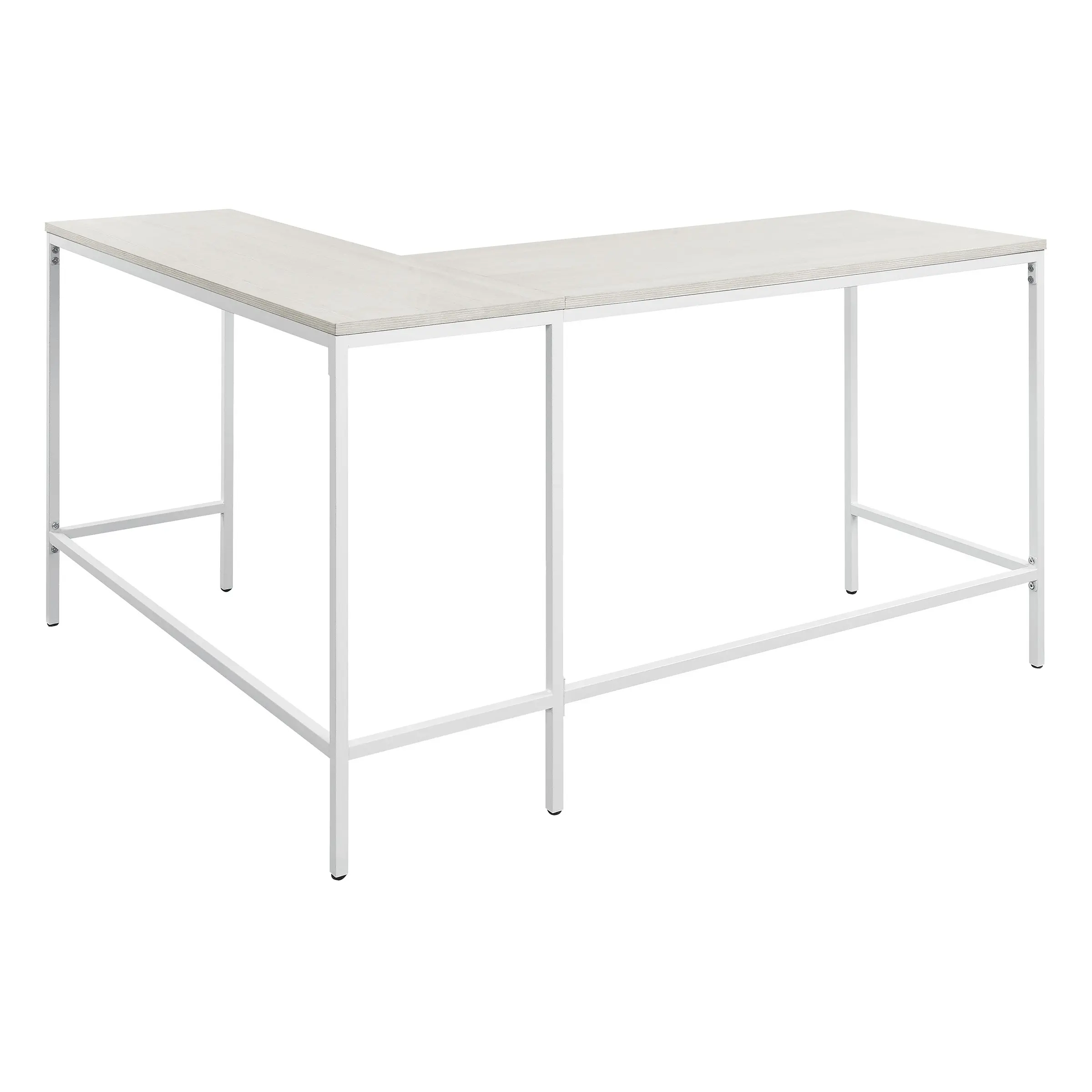 Contempo White Oak L-Shaped Desk-4