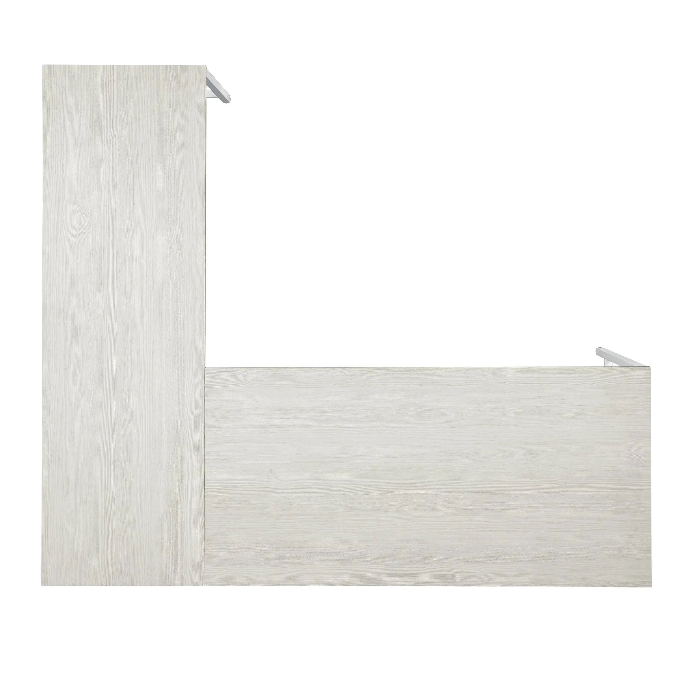 Contempo White Oak L-Shaped Desk-5