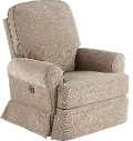 Juliana Mushroom Beige Power Glider Recliner with Swivel