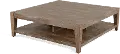 Platt Weathered Brown Coffee Table