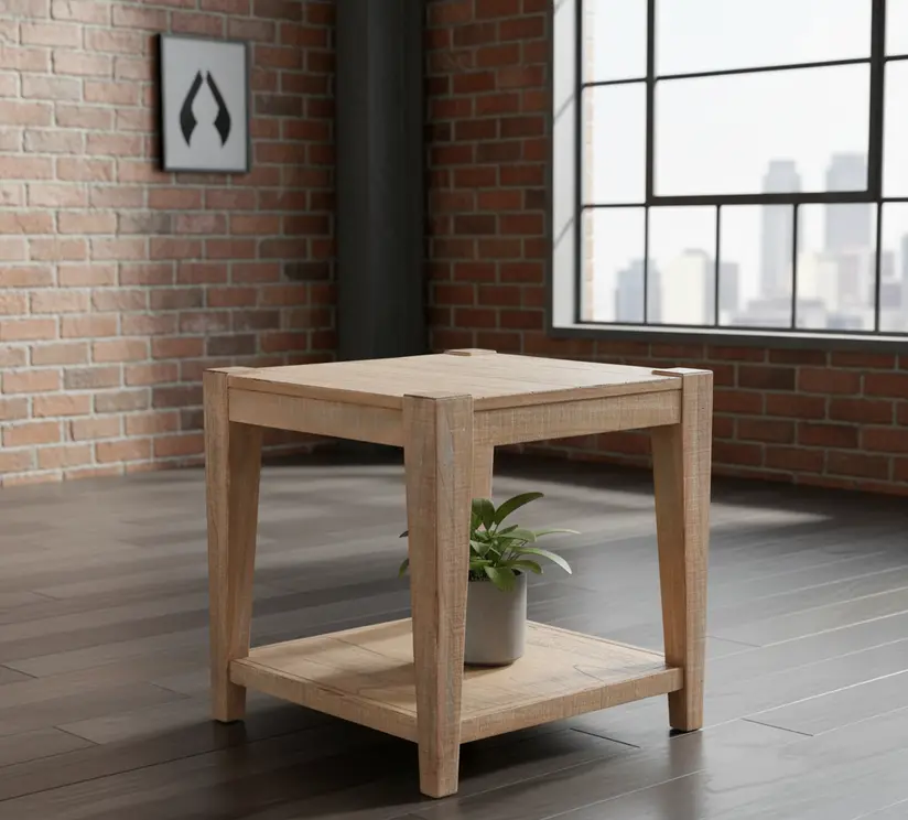 Platt Weathered Brown End Table-2