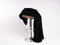 Chinchilla Black Faux Fur Throw Blanket