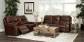 Spencer Brown Reclining Sofa and Loveseat Set