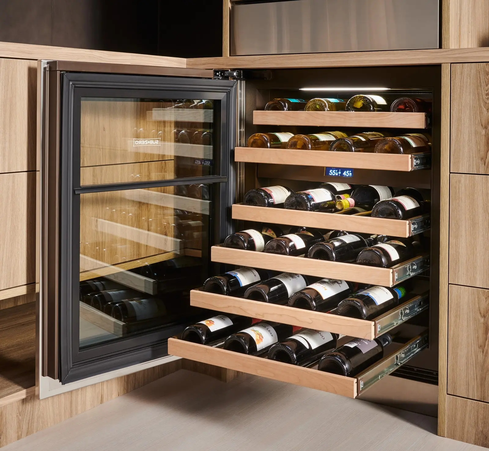 DEU2450WA/L Sub-Zero Under Counter Wine Cooler - Panel Ready, Left Hinge, High Altitude Glass-4