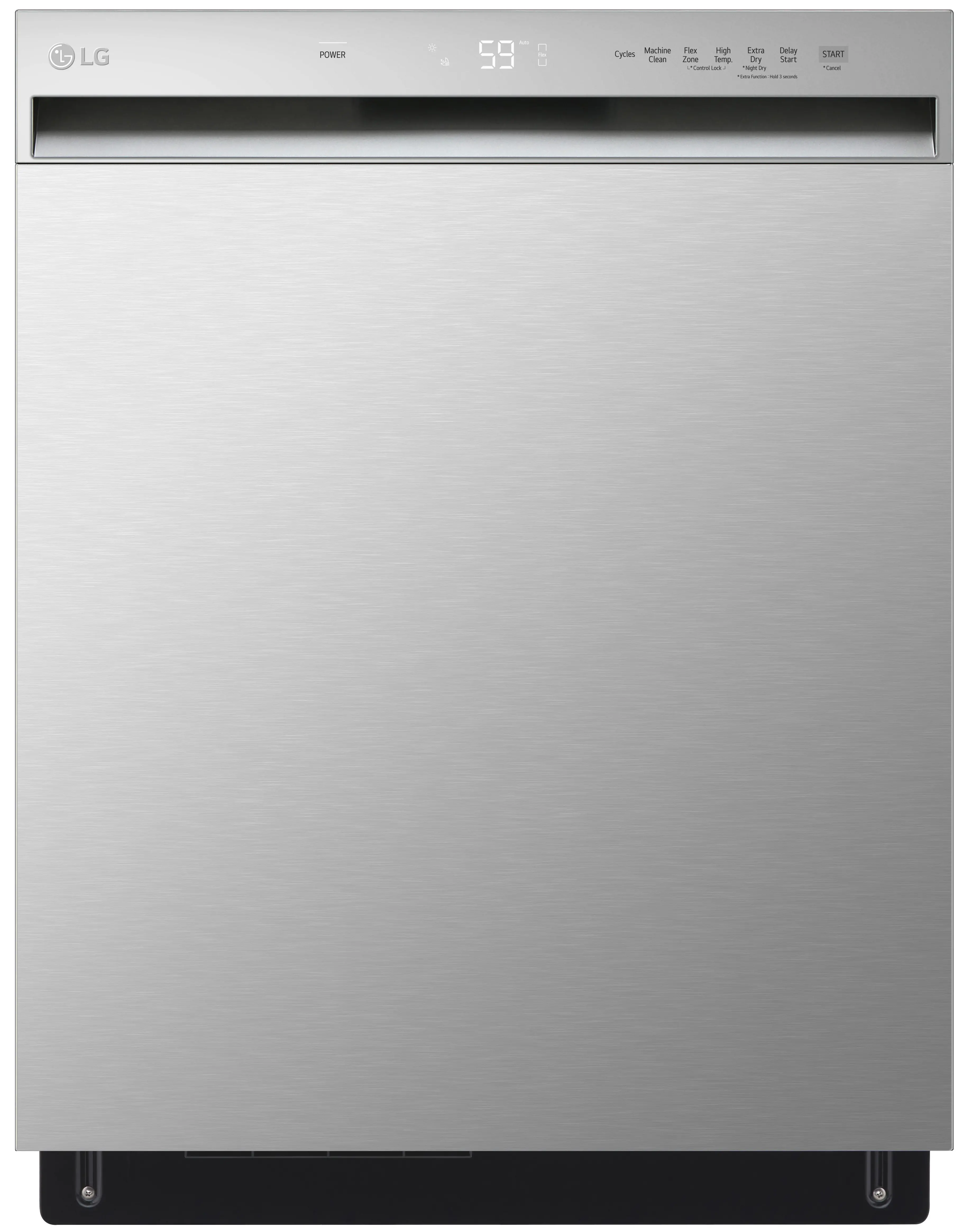 LDFN3432T LG Front Control Dishwasher - Stainless Steel-1