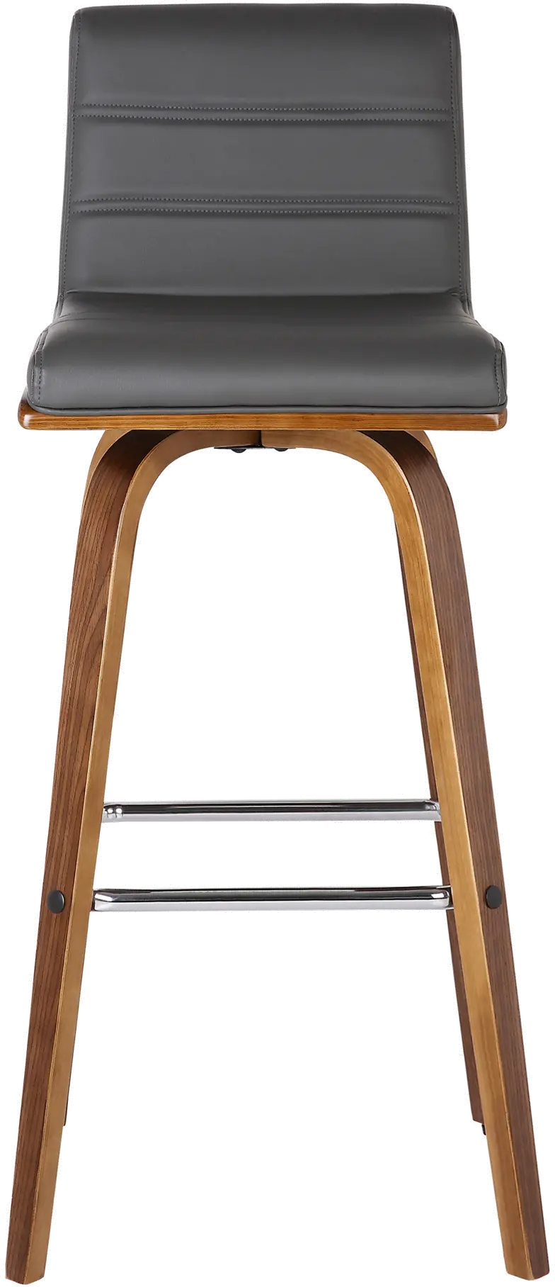 LCVIBAGRWA26 Vienna Gray and Brown Swivel Counter Height Stool-3