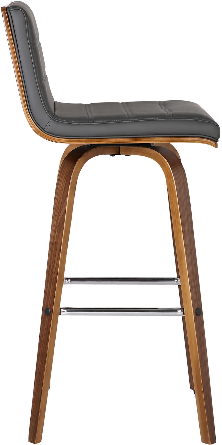 LCVIBAGRWA26 Vienna Gray and Brown Swivel Counter Height Stool-5