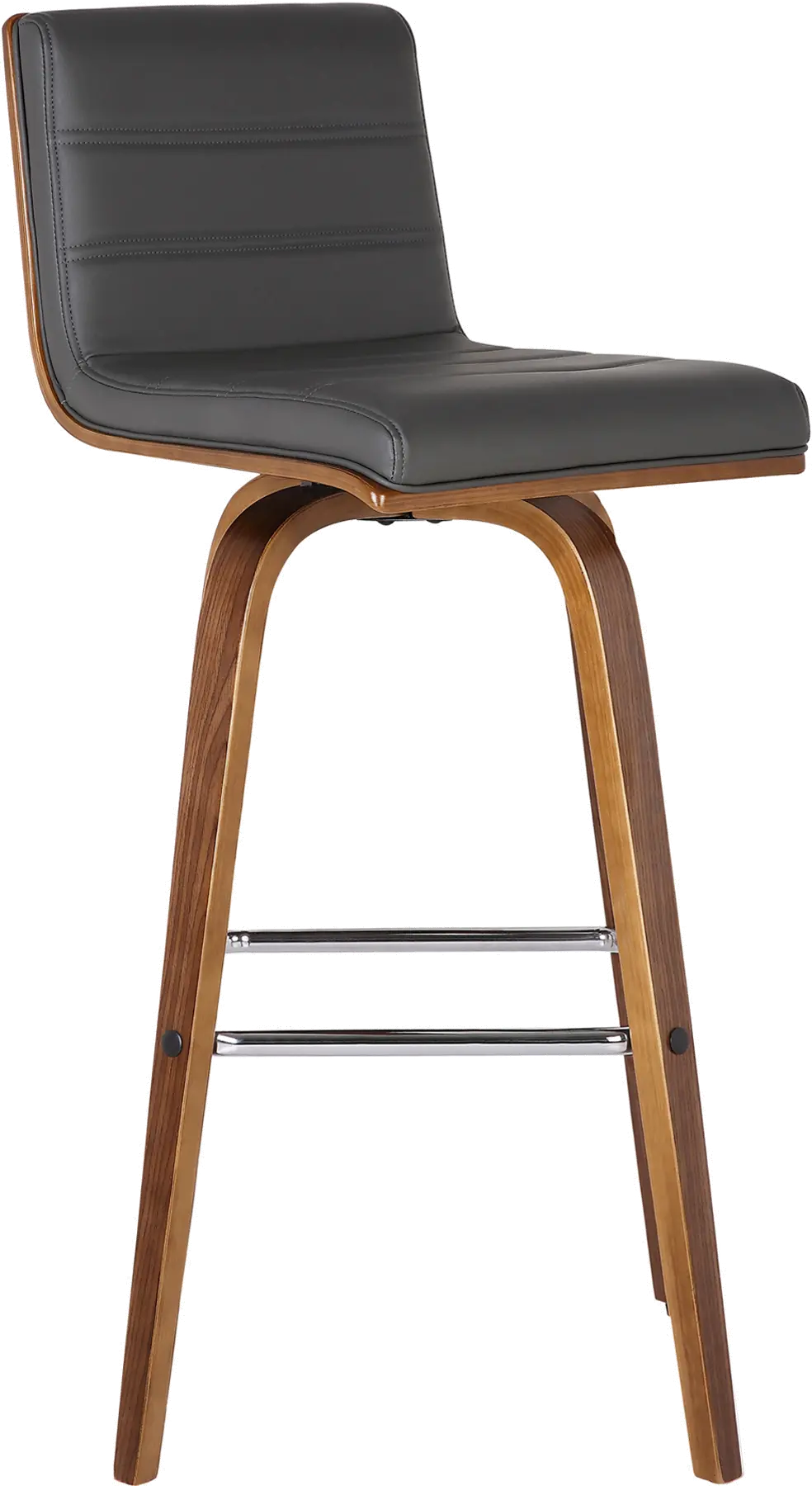 LCVIBAGRWA30 Vienna Gray and Brown Swivel Bar Stool-1