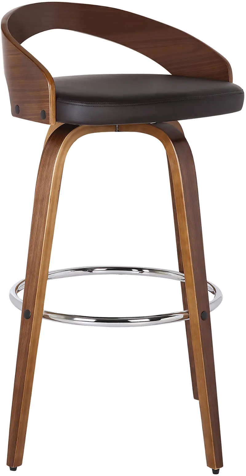 Sonia Brown Swivel Counter Height Stool