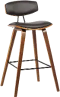 LCFOBAWABR26 Mid Century Modern Upholstered Counter Height Stool - Fox