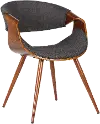 LCBUCHWACH Butterfly Gray Dining Room Chair