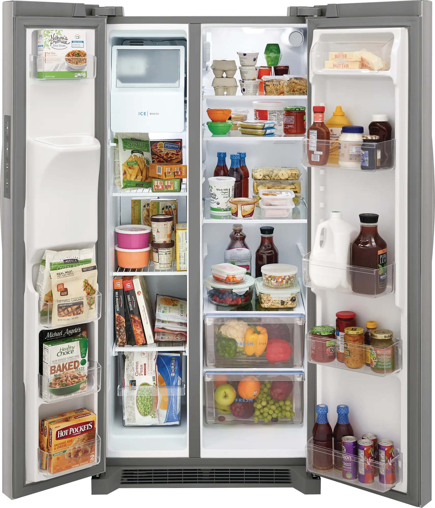 FRSS2323AS Frigidaire 22.3 cu ft Side by Side Refrigerator - 33 W Stainless Steel-3