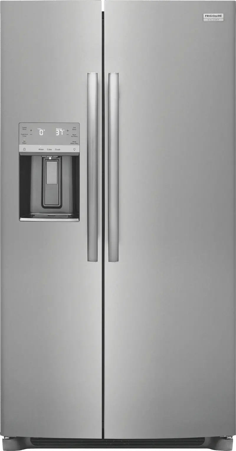 Frigidaire Gallery 22.3 cu ft Side by Side Refrigerator - Counter Depth Stainless Steel