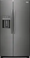 GRSC2352AD Frigidaire Gallery 22.3 cu ft Side by Side Refrigerator - Counter Depth Black Stainless Steel