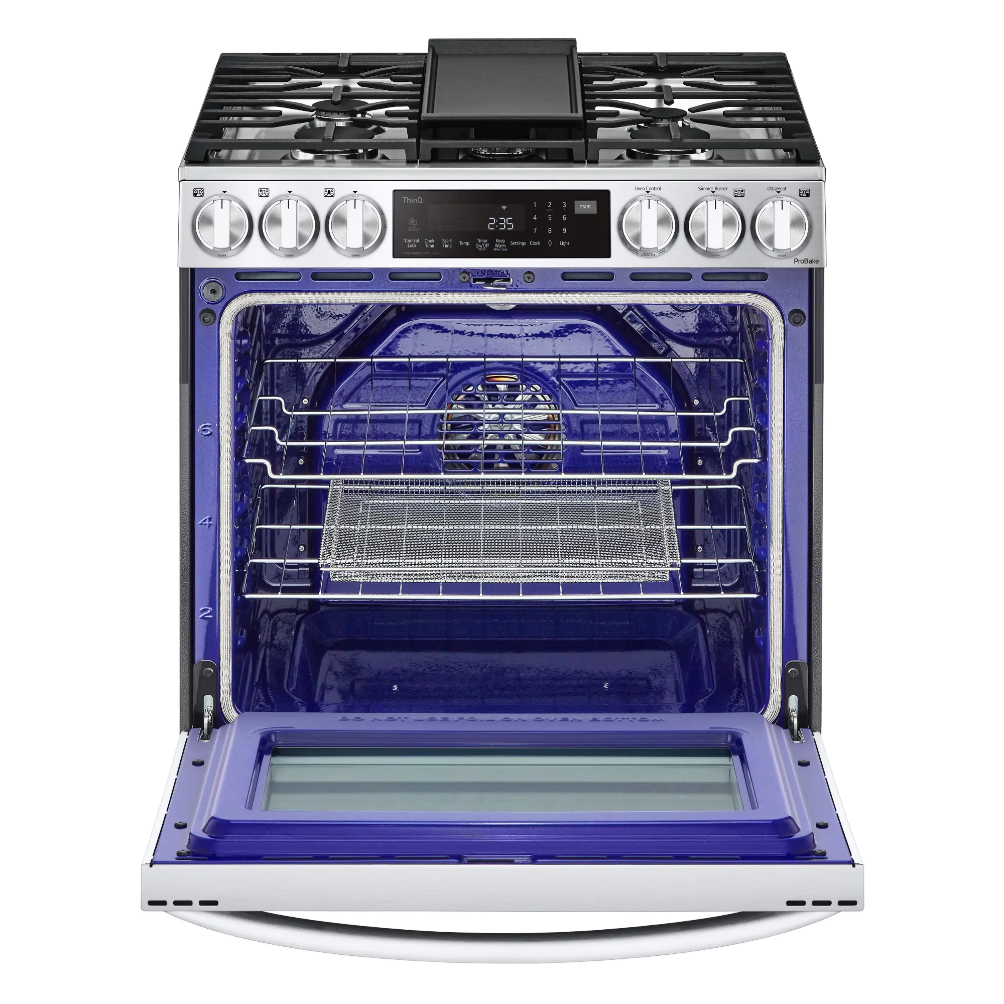 LSGL6335F LG 6.3 Cu Ft Single Oven Gas Range with InstaView - Stainless Steel-2