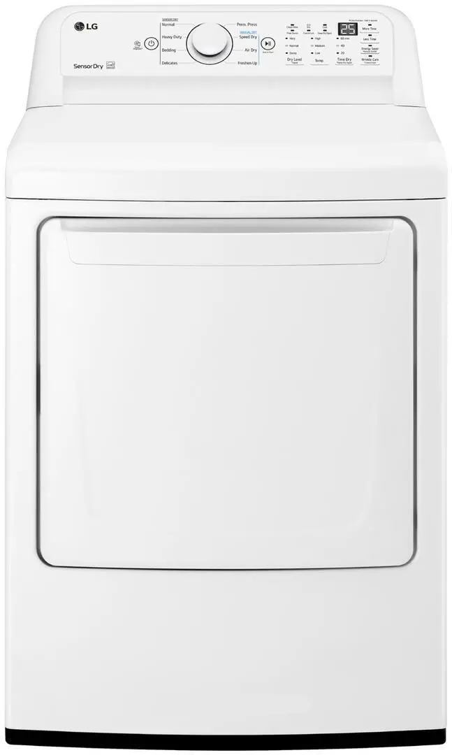 DLE7000W LG Electric Front Load Dryer 7000 - 7.3 cu. ft. White-1