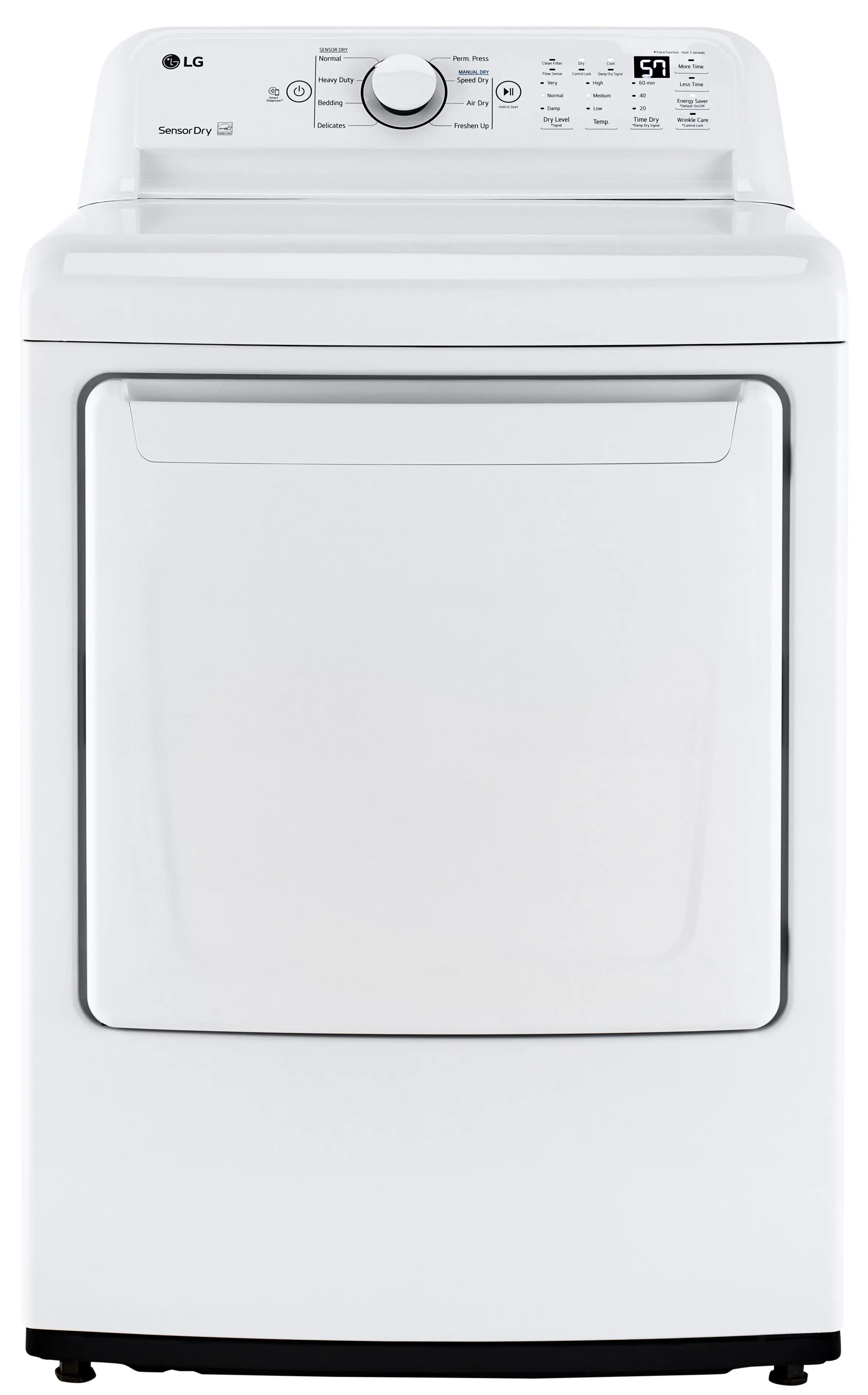 DLG7001W LG Gas Dryer 7000 - 7.3 cu. ft. White-1