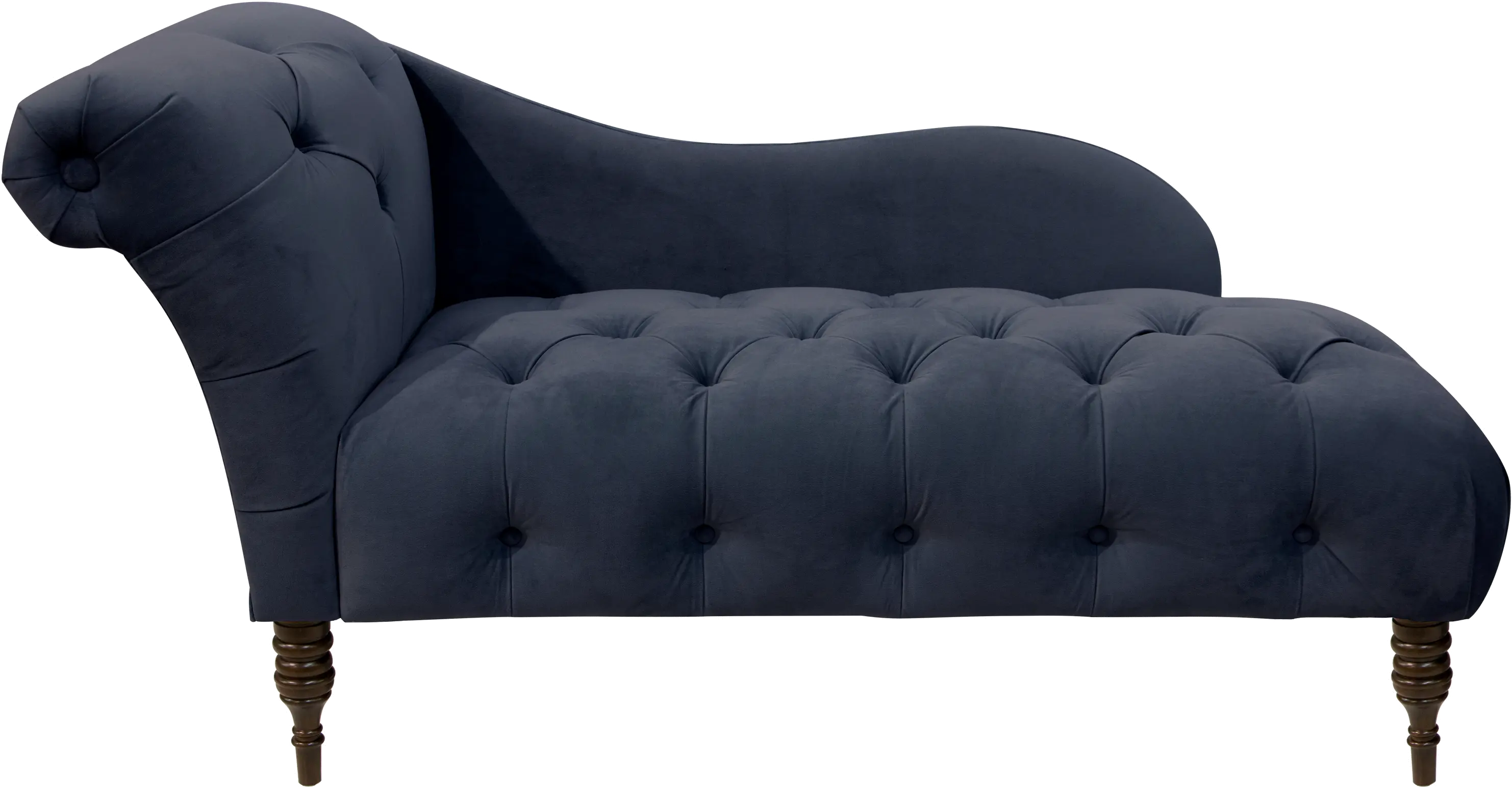 8087VLVINK Carmen Velvet Navy Single Arm Chaise - Skyline Furniture-2