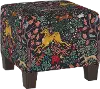 57-2FRLNVOGA Blaire Navy Frolic Square Ottoman