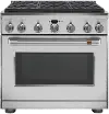CGY366P2TS1 Cafe 36 Inch Gas Smart Range -  6.2 cu. ft. Stainless Steel