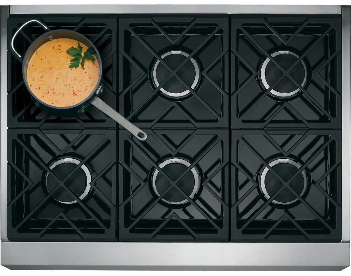 CGY366P2TS1 Cafe 36 Inch Gas Smart Range - 6.2 cu. ft. Stainless Steel-4