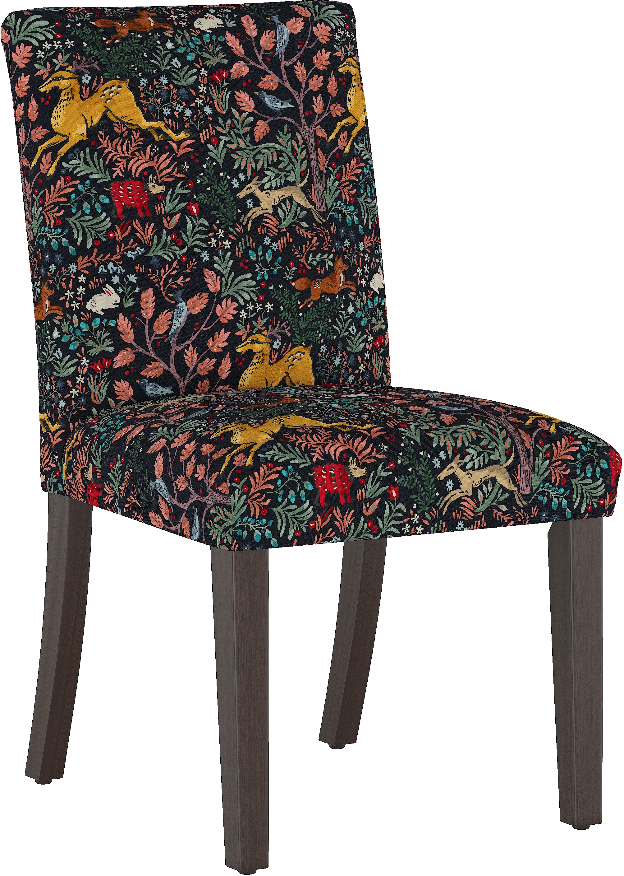 63-6FRLNVOGA Drew Navy Woodland Dining Chair - Skyline Furniture-1