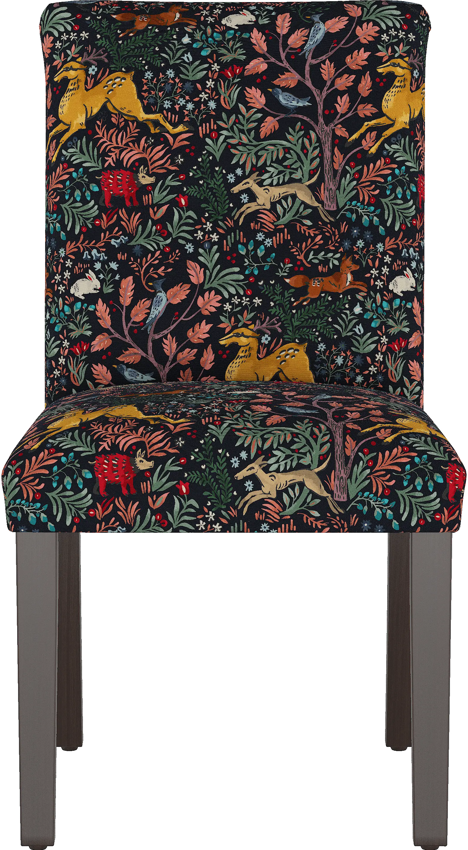 63-6FRLNVOGA Drew Navy Woodland Dining Chair - Skyline Furniture-4