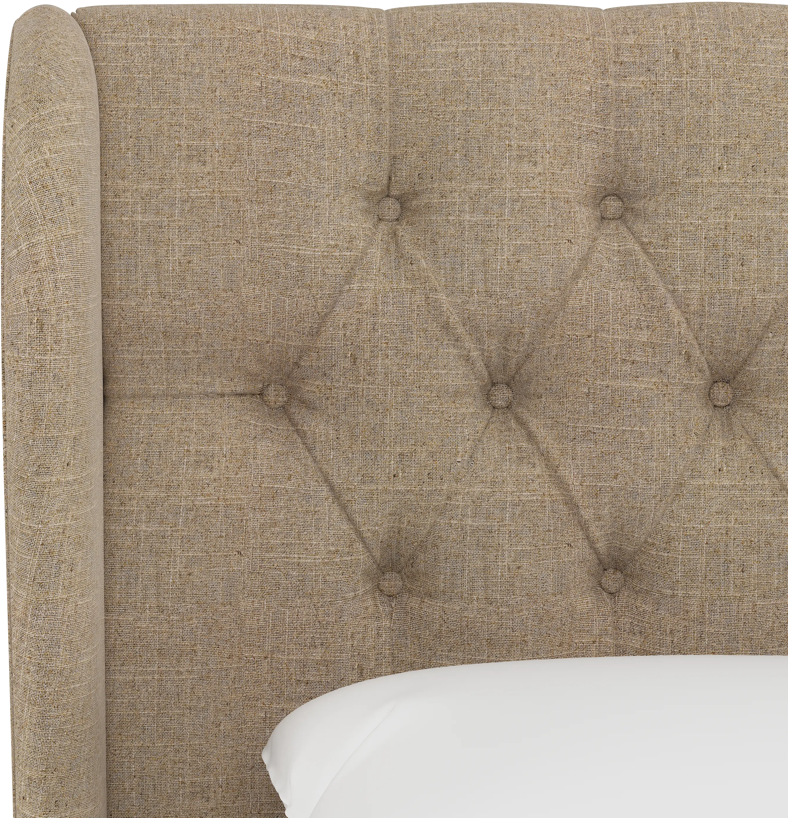 411FLNNSND Jaclyn Tan Sloped Wingback Full Headboard - Skyline Furniture-6