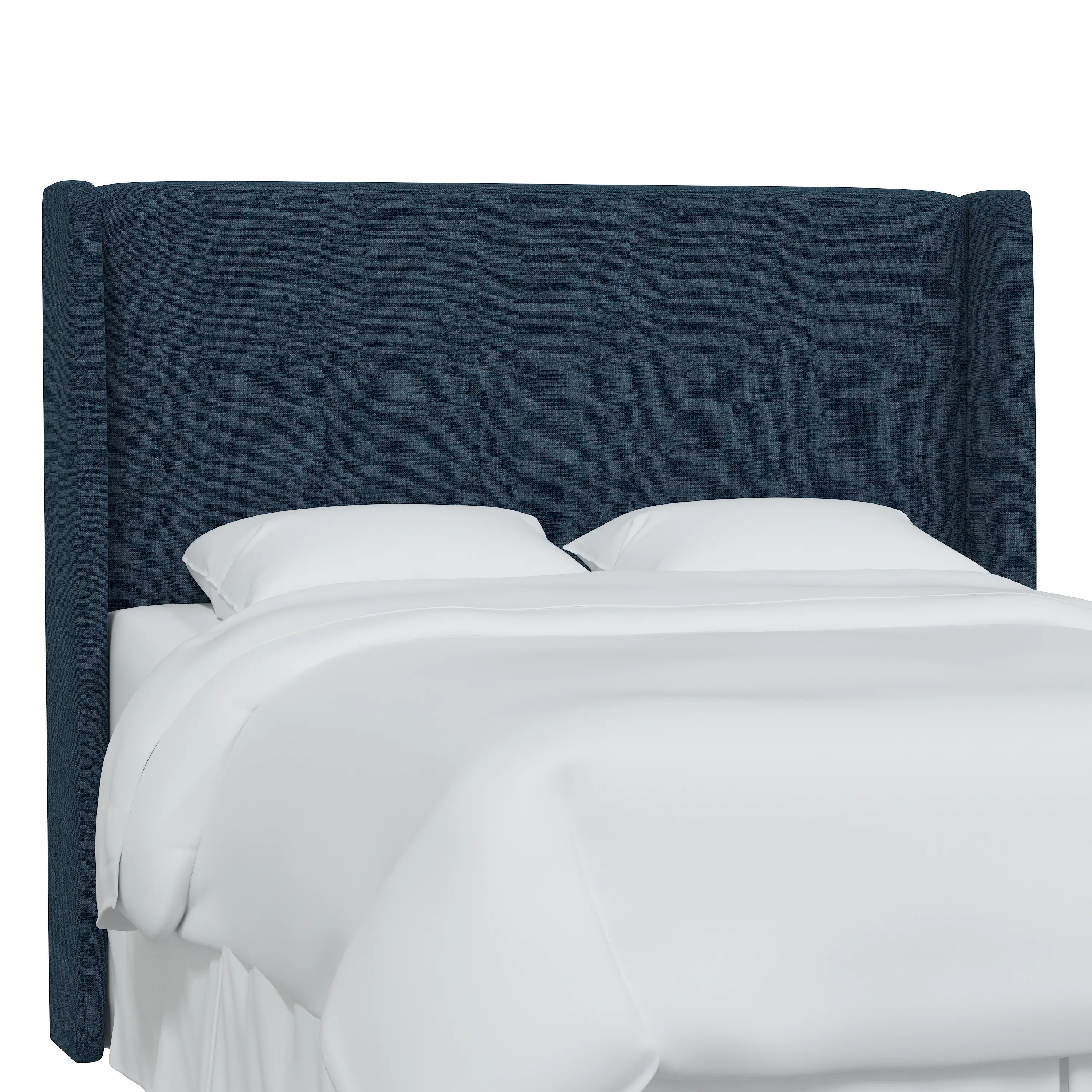 430TZMNV Tiffany Navy Curved Wingback Twin Headboard - Skyline Furniture-1