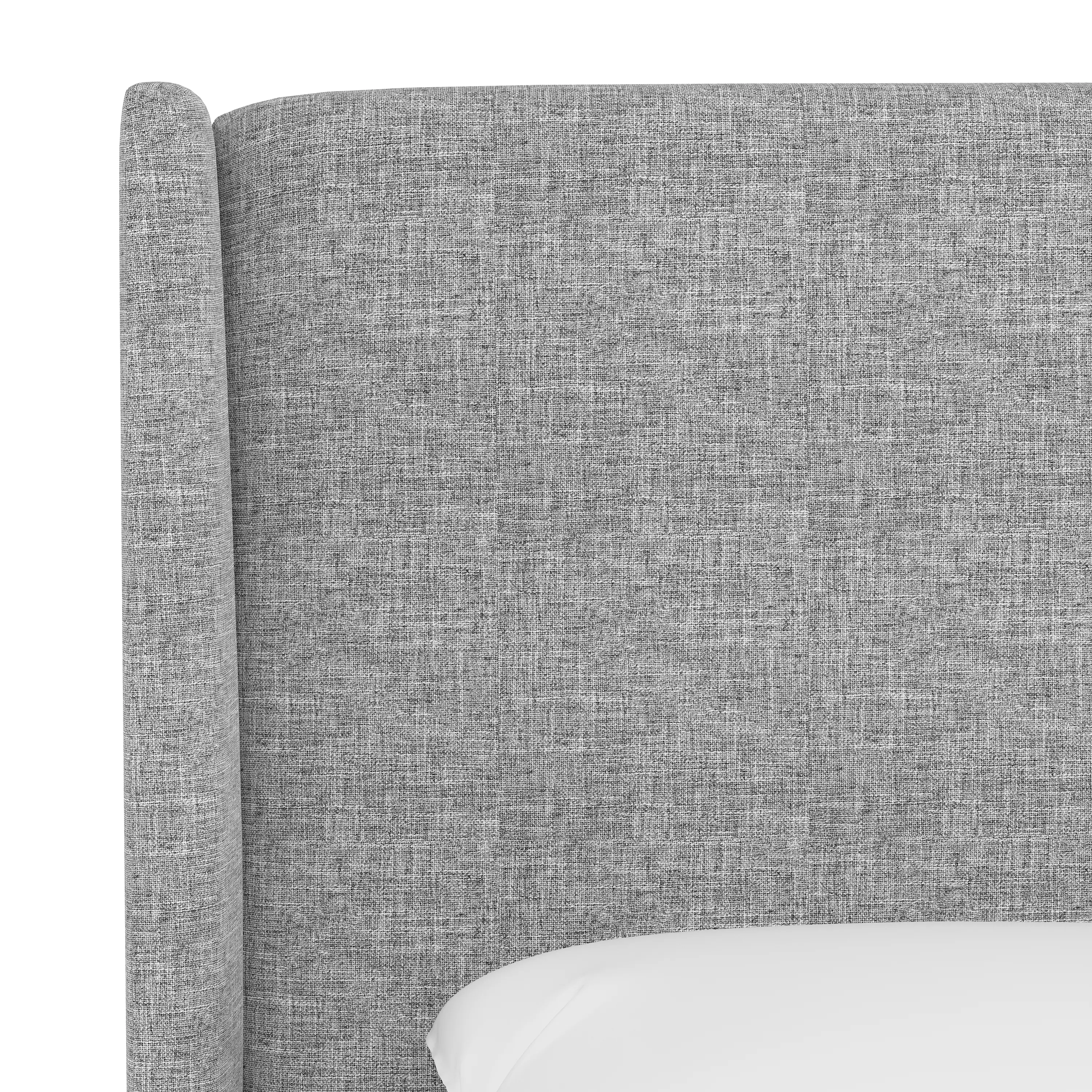 432QZMPMC Tiffany Gray Curved Wingback Queen Headboard - Skyline Furniture-4