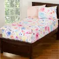 White and Pink Polka Dot Full Poppies Bunkie Deluxe Bedding