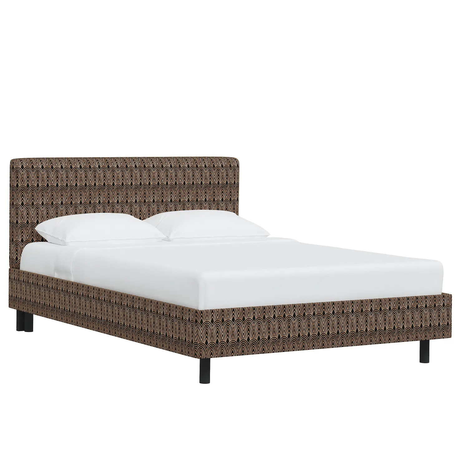 752PBDSCPSKBLCOGA Brianna Black Scallop Queen Platform Bed - Skyline Furniture-1