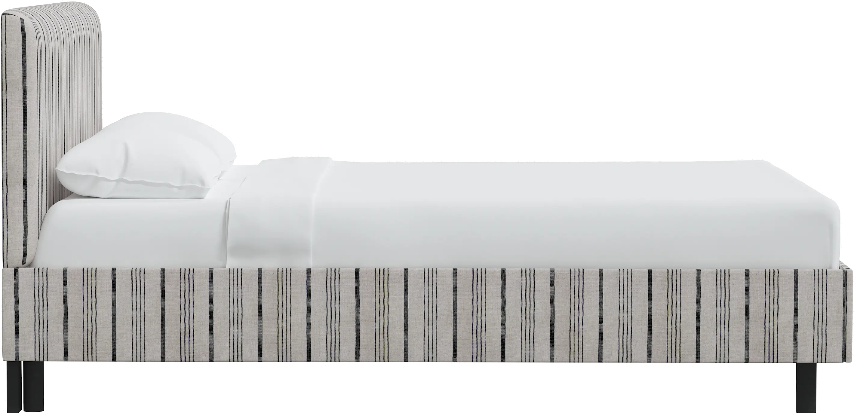 751PBDALCCOL Brianna Black Stripe Full Platform Bed - Skyline Furniture-4