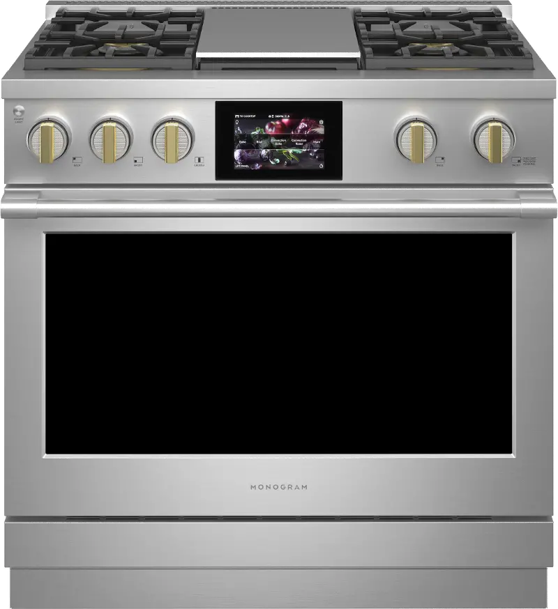 Monogram Professional 5.75 cu ft Dual Fuel Range - Stainless Steel 36 Inch