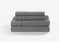 BGS194705 BedGear Gray Dri-Tec Performance Queen Bed Sheets