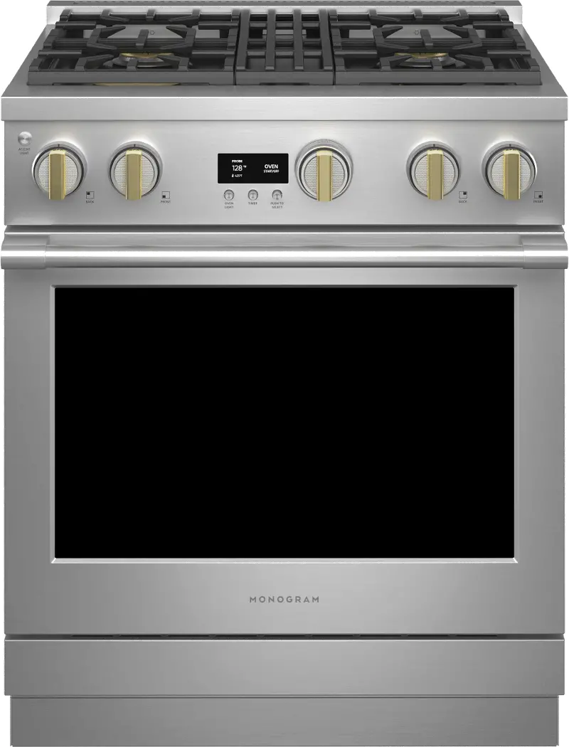 Monogram 6.2 cu ft Professional Gas Range - Stainless Steel