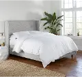433BEDZMPMC Sasha Gray Curved Wingback King Bed - Skyline Furniture