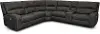 Star Dark Gray 6 Piece Power Reclining Sectional