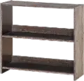 Farmhouse Brushed Brown Small Bookcase - Barn Door