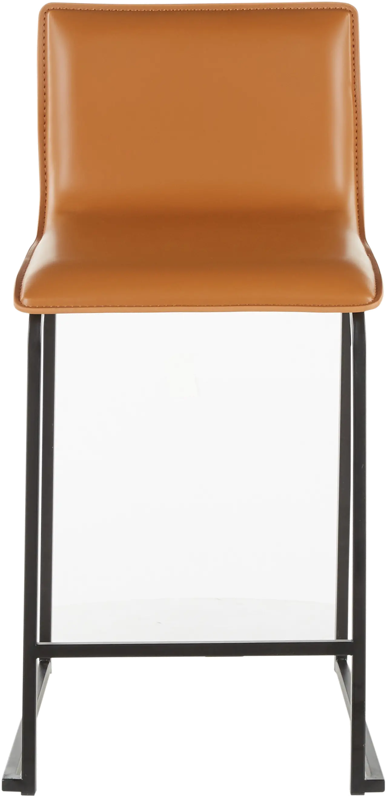 B26-MARAUP BKCAM2 Brown and Black Upholstered Counter Height Stool (Set of 2) - Mara-4