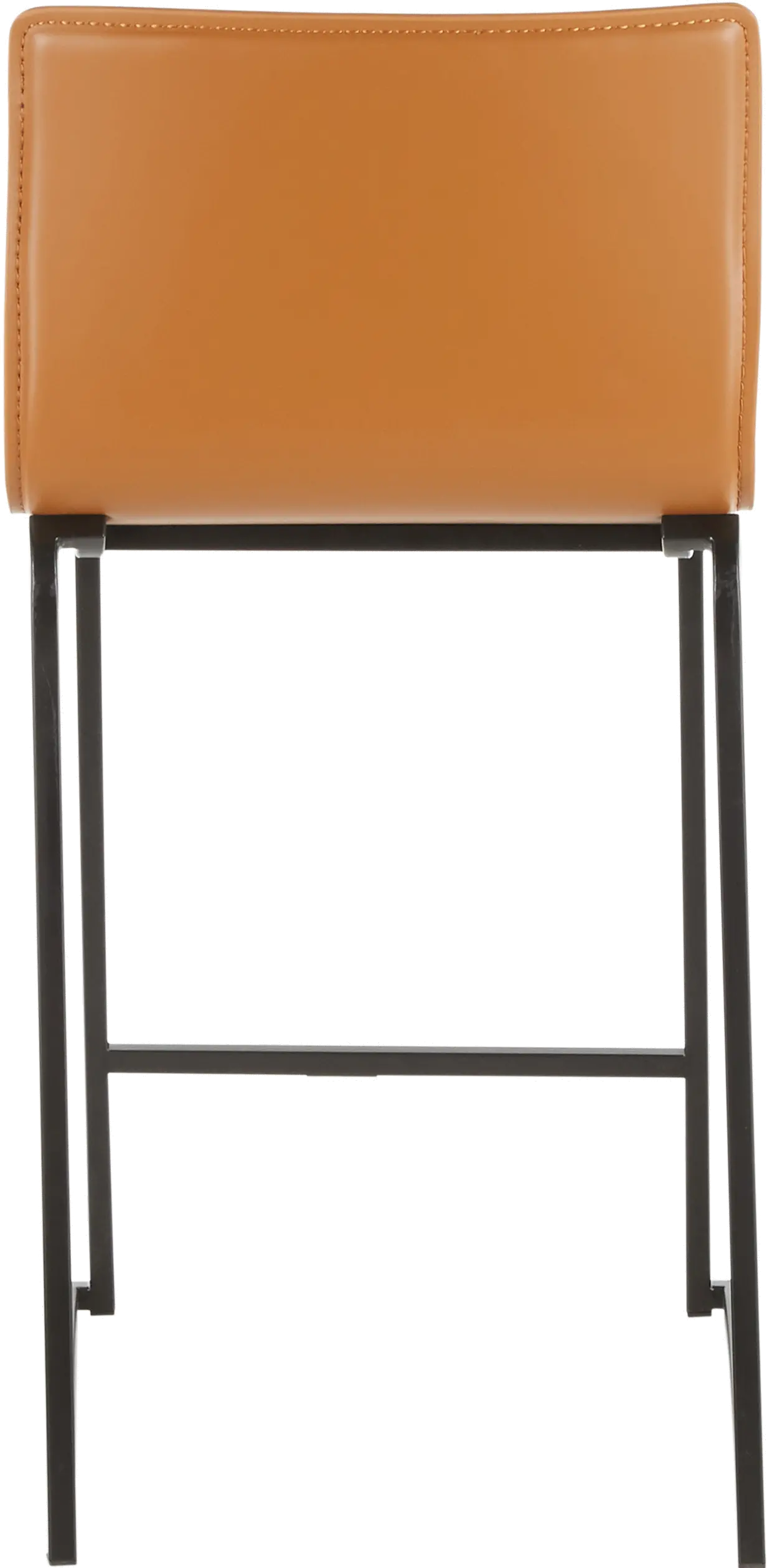 B26-MARAUP BKCAM2 Brown and Black Upholstered Counter Height Stool (Set of 2) - Mara-6