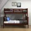 Dark Cappuccino Brown Twin-over-Full Bunk Bed - Craftsman